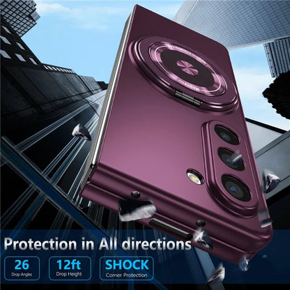 For Samsung Galaxy Z Fold6 5G Case Magnetic Kickstand Hard PC Shockproof Protective Cover