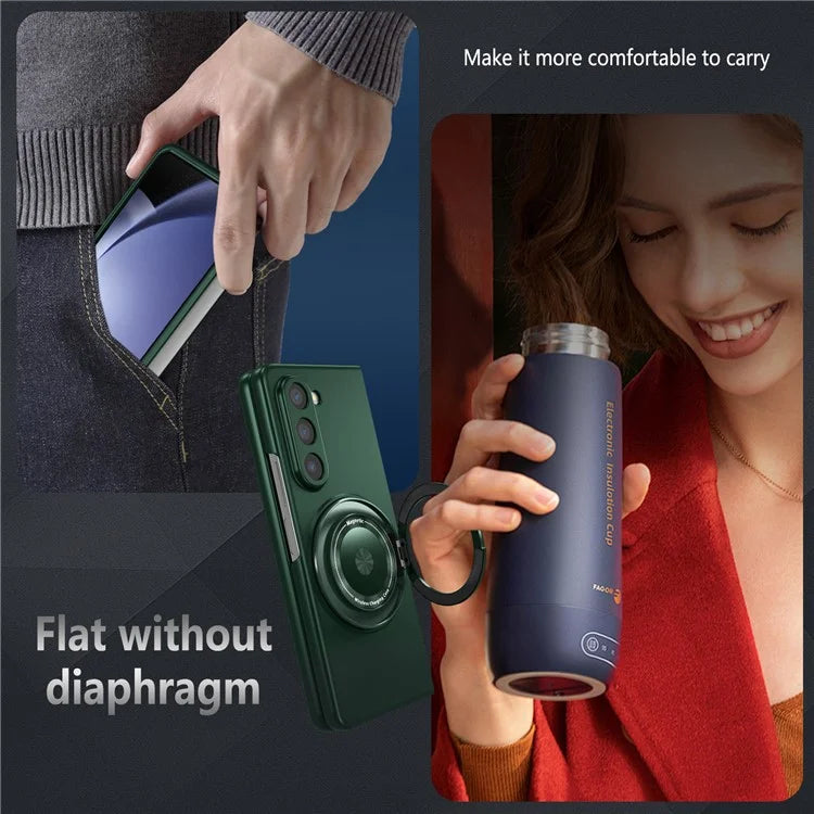 For Samsung Galaxy Z Fold6 5G Case Magnetic Kickstand Hard PC Shockproof Protective Cover