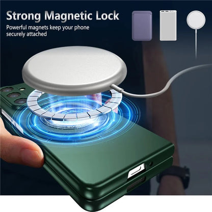 For Samsung Galaxy Z Fold6 5G Case Magnetic Kickstand Hard PC Shockproof Protective Cover