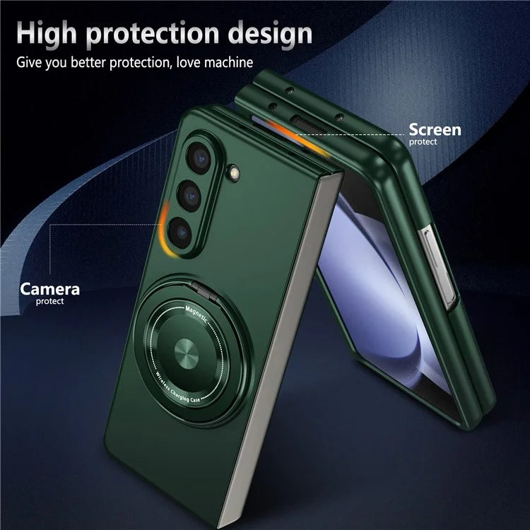 For Samsung Galaxy Z Fold6 5G Case Magnetic Kickstand Hard PC Shockproof Protective Cover