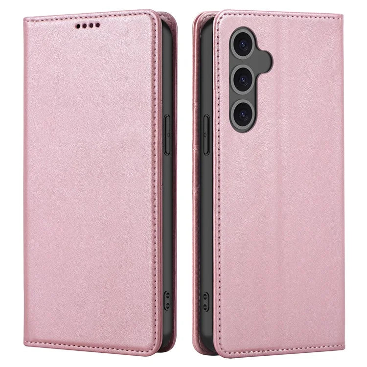 For Samsung Galaxy S24 FE Case Leather RFID Blocking Wallet Phone Cover