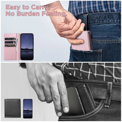 For Samsung Galaxy S24 FE Case Leather RFID Blocking Wallet Phone Cover