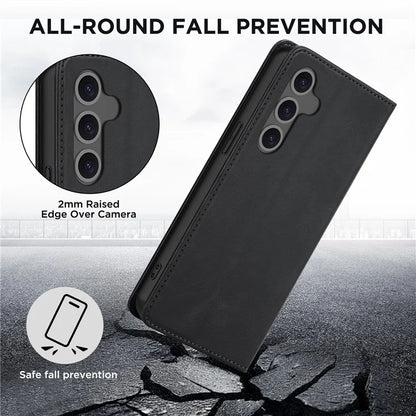 For Samsung Galaxy S24 FE Case Leather RFID Blocking Wallet Phone Cover