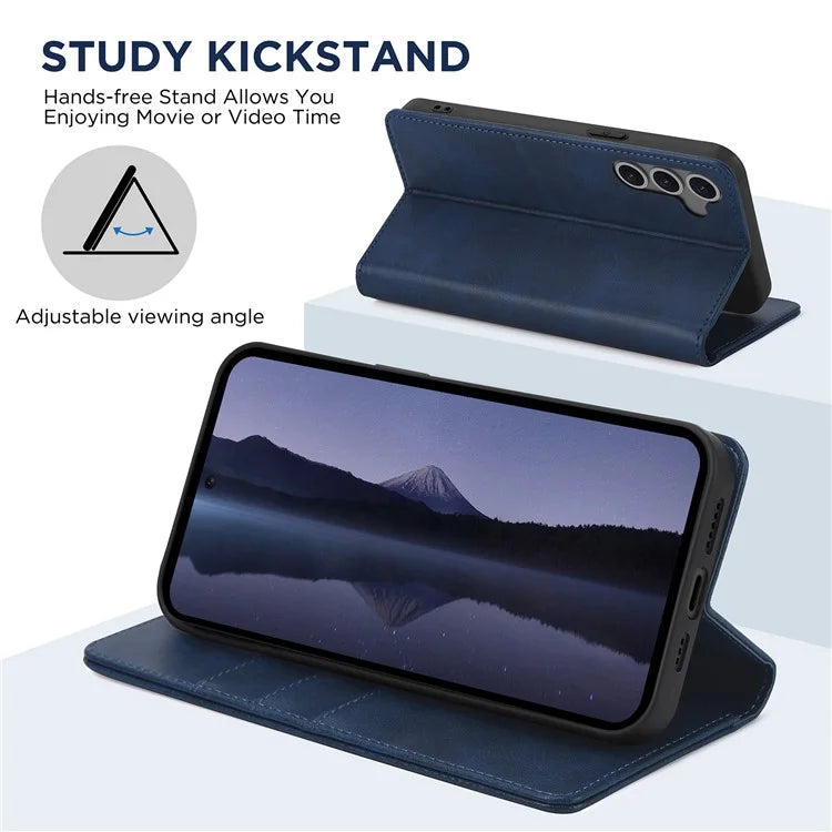 For Samsung Galaxy S24 FE Case Leather RFID Blocking Wallet Phone Cover