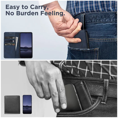 For Samsung Galaxy S24 FE Case Leather RFID Blocking Wallet Phone Cover