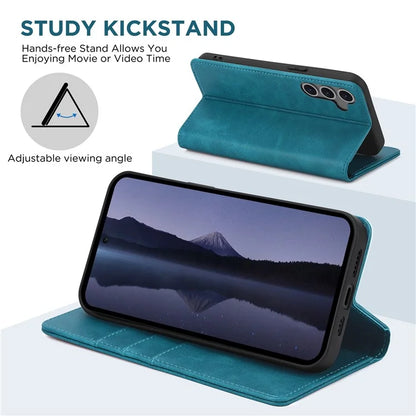 For Samsung Galaxy S24 FE Case Leather RFID Blocking Wallet Phone Cover