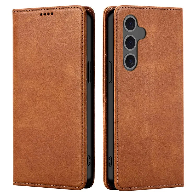 For Samsung Galaxy S24 FE Case Leather RFID Blocking Wallet Phone Cover