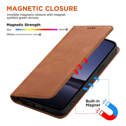 For Samsung Galaxy S24 FE Case Leather RFID Blocking Wallet Phone Cover
