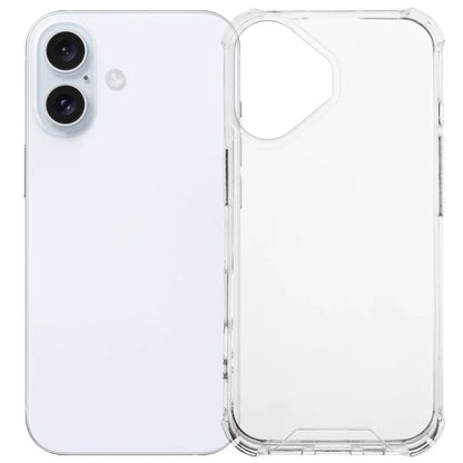 For iPhone 16 Plus Case Acrylic+TPU Clear Phone Cover with Reinforced Corners