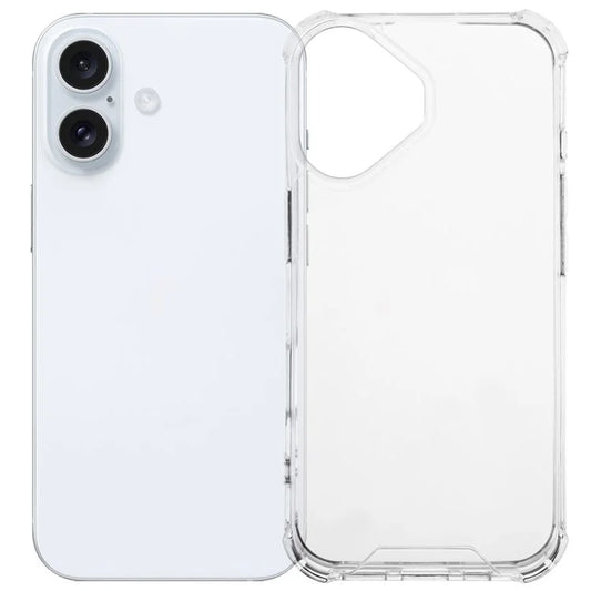 For iPhone 16 Plus Case Acrylic+TPU Clear Phone Cover with Reinforced Corners