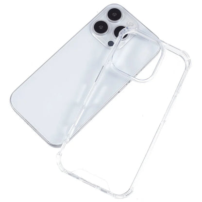 For iPhone 16 Pro Max Case Drop Protection Acrylic+TPU Clear Phone Cover