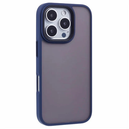 For iPhone 16 Pro Max Case PC+TPU  Frosted Translucent Back Phone Cover