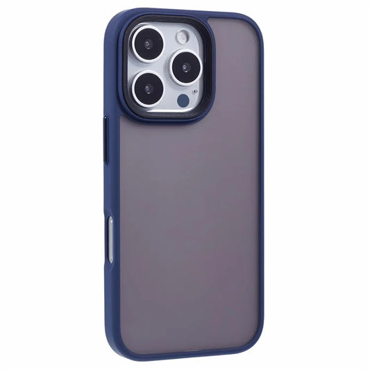 For iPhone 16 Pro Max Case PC+TPU  Frosted Translucent Back Phone Cover