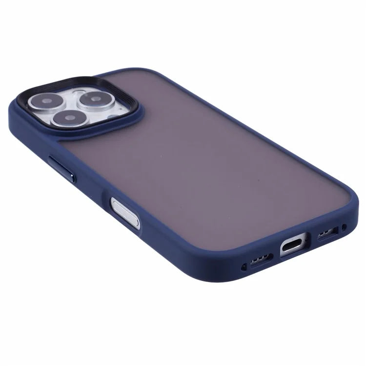 For iPhone 16 Pro Max Case PC+TPU  Frosted Translucent Back Phone Cover