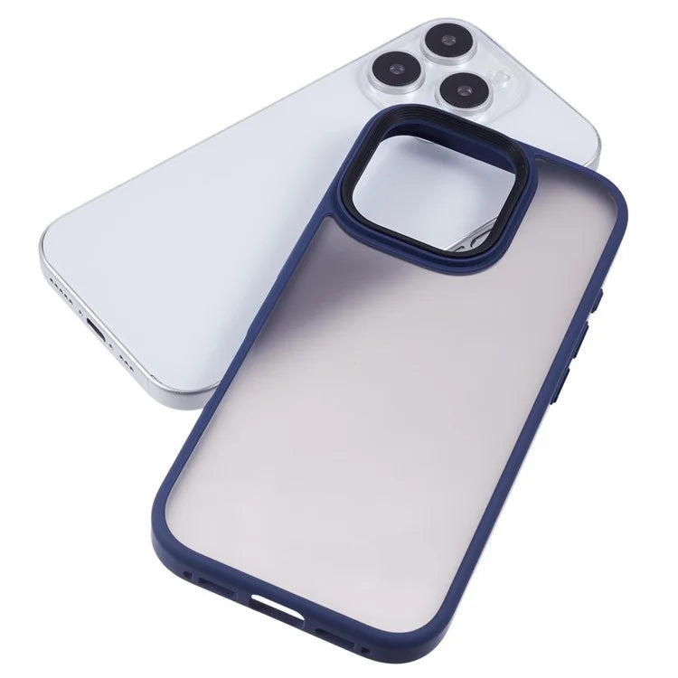 For iPhone 16 Pro Max Case PC+TPU  Frosted Translucent Back Phone Cover