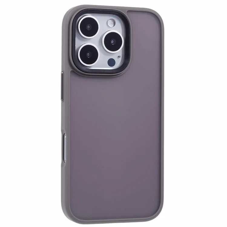 For iPhone 16 Pro Max Case PC+TPU  Frosted Translucent Back Phone Cover