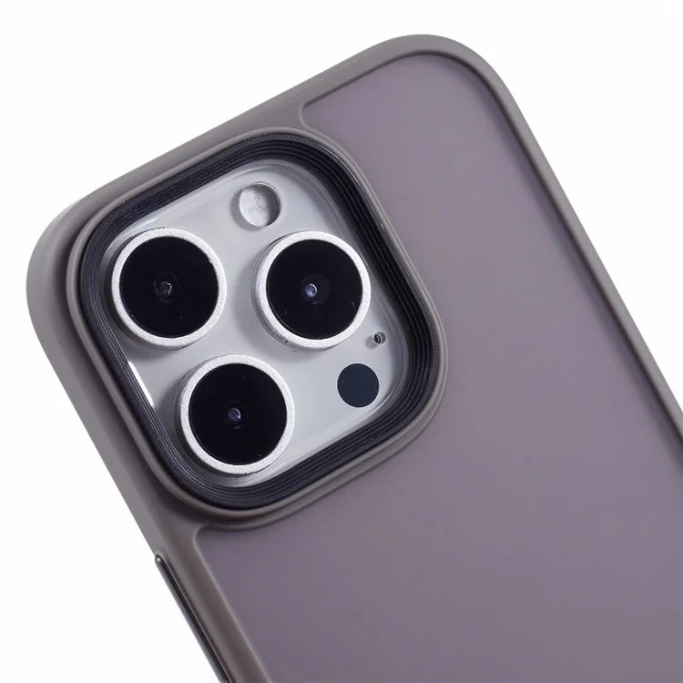 For iPhone 16 Pro Max Case PC+TPU  Frosted Translucent Back Phone Cover