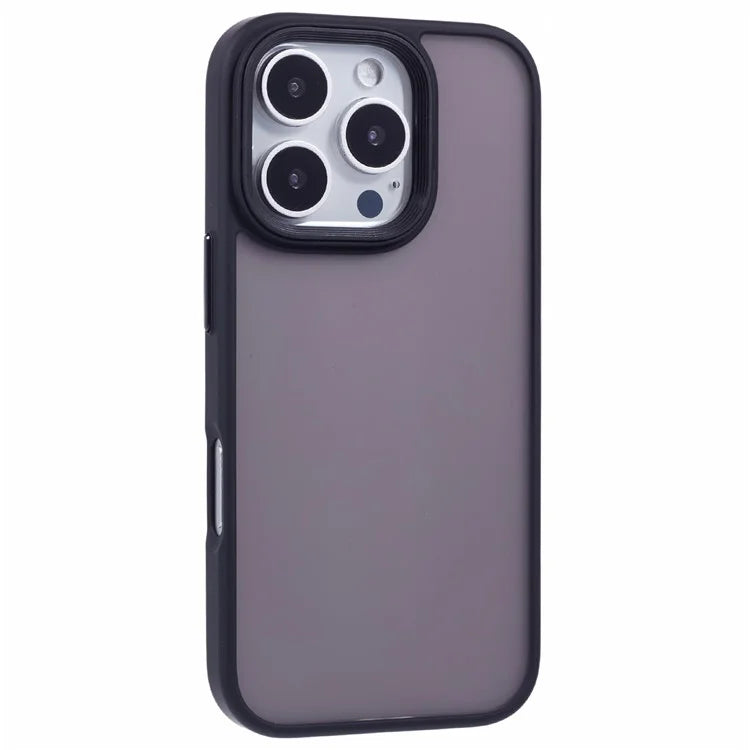 For iPhone 16 Pro Max Case PC+TPU  Frosted Translucent Back Phone Cover
