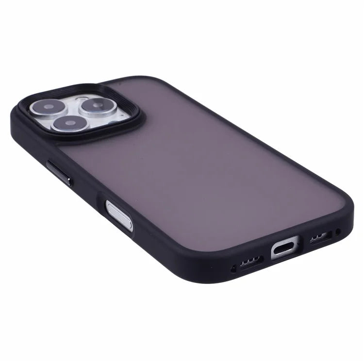 For iPhone 16 Pro Max Case PC+TPU  Frosted Translucent Back Phone Cover