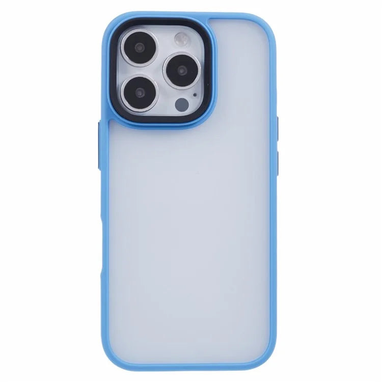 For iPhone 16 Pro Max Case PC+TPU  Frosted Translucent Back Phone Cover