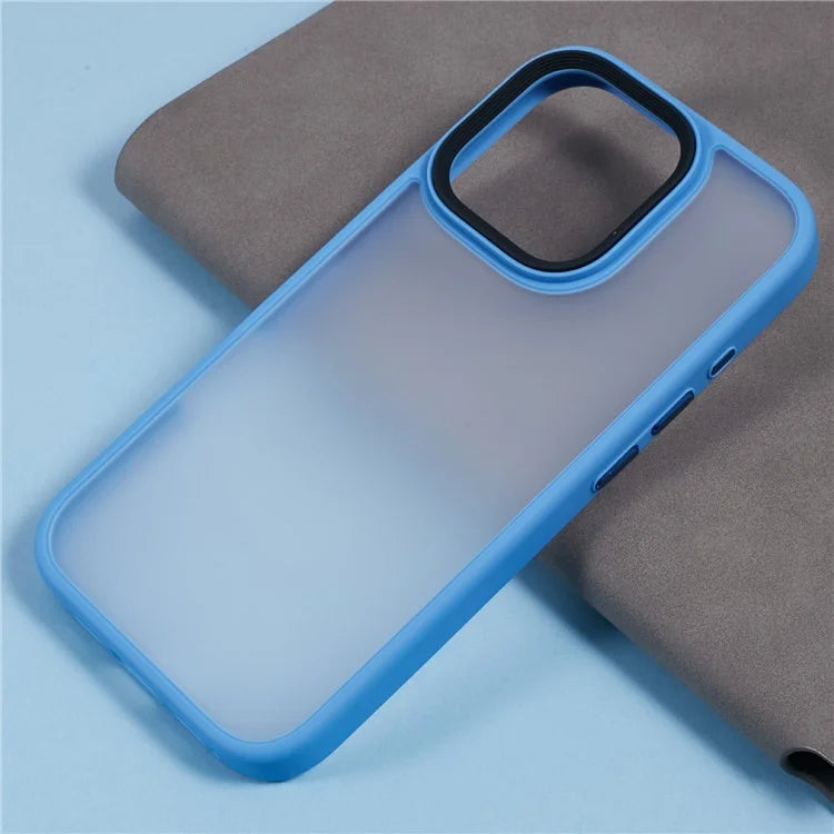 For iPhone 16 Pro Max Case PC+TPU  Frosted Translucent Back Phone Cover