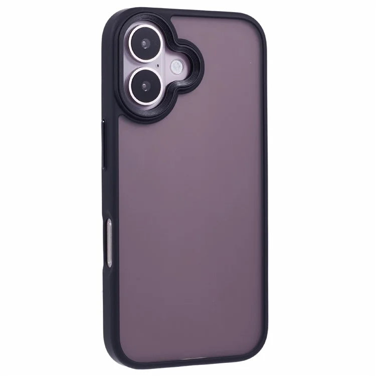 For iPhone 16 Plus Case Matte Finish PC+TPU Phone Cover Skin-Touch