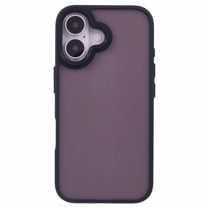 For iPhone 16 Plus Case Matte Finish PC+TPU Phone Cover Skin-Touch