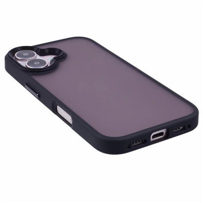 For iPhone 16 Plus Case Matte Finish PC+TPU Phone Cover Skin-Touch