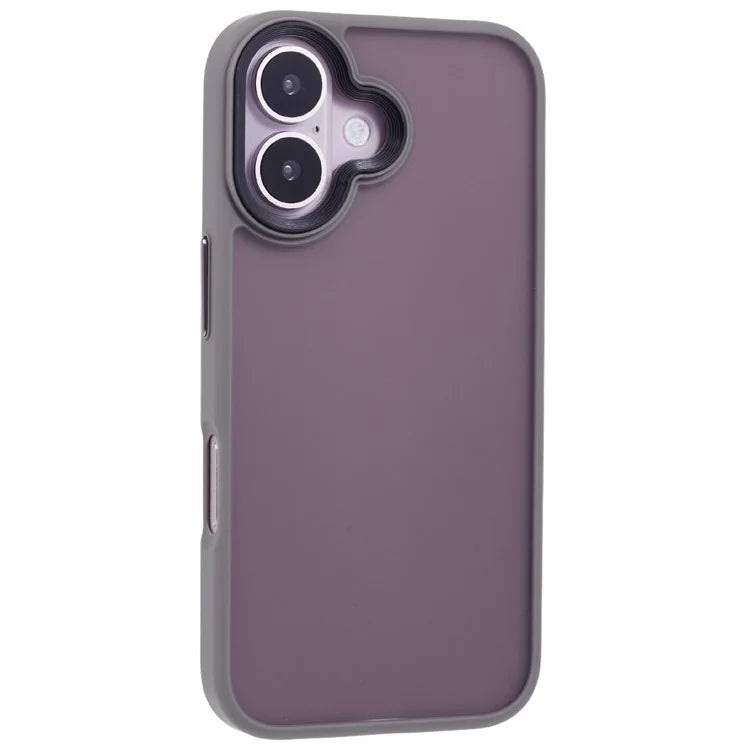 For iPhone 16 Plus Case Matte Finish PC+TPU Phone Cover Skin-Touch