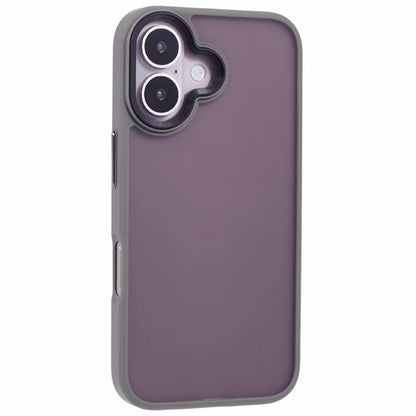 For iPhone 16 Plus Case Matte Finish PC+TPU Phone Cover Skin-Touch