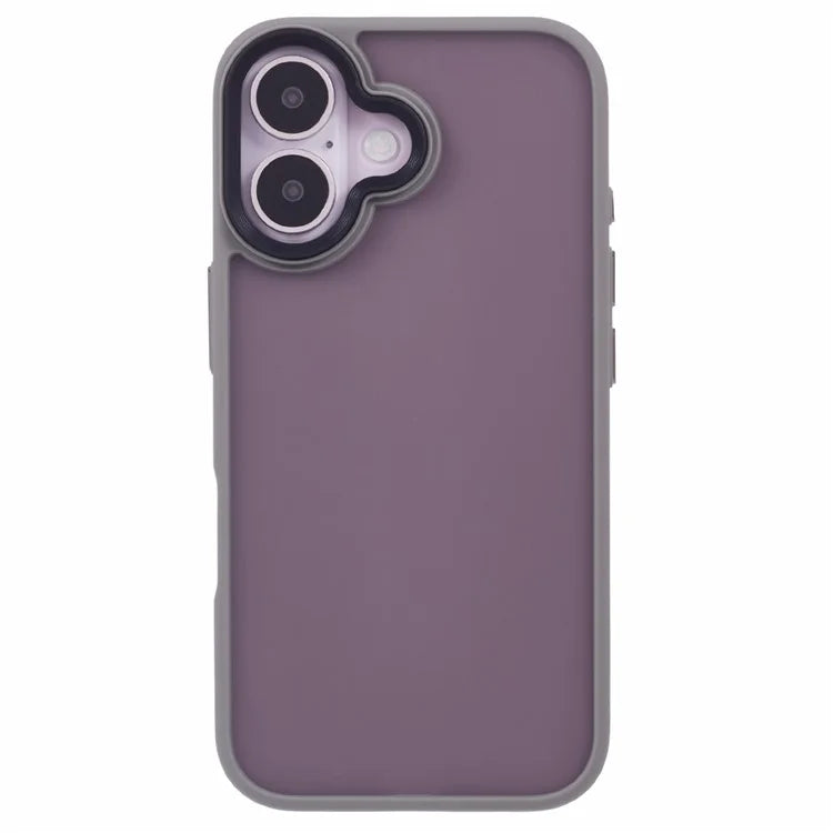 For iPhone 16 Plus Case Matte Finish PC+TPU Phone Cover Skin-Touch
