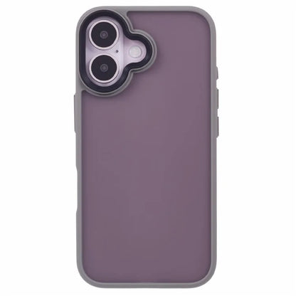 For iPhone 16 Plus Case Matte Finish PC+TPU Phone Cover Skin-Touch