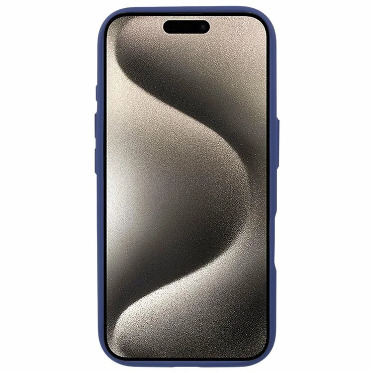 For iPhone 16 Plus Case Matte Finish PC+TPU Phone Cover Skin-Touch