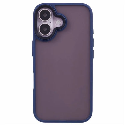 For iPhone 16 Plus Case Matte Finish PC+TPU Phone Cover Skin-Touch