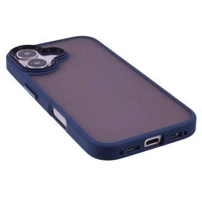 For iPhone 16 Plus Case Matte Finish PC+TPU Phone Cover Skin-Touch