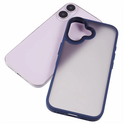 For iPhone 16 Plus Case Matte Finish PC+TPU Phone Cover Skin-Touch