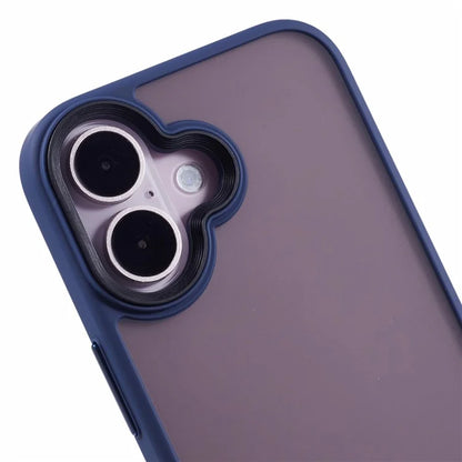 For iPhone 16 Plus Case Matte Finish PC+TPU Phone Cover Skin-Touch
