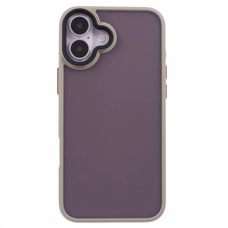 For iPhone 16 Plus Case Matte Finish PC+TPU Phone Cover Skin-Touch