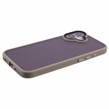 For iPhone 16 Plus Case Matte Finish PC+TPU Phone Cover Skin-Touch