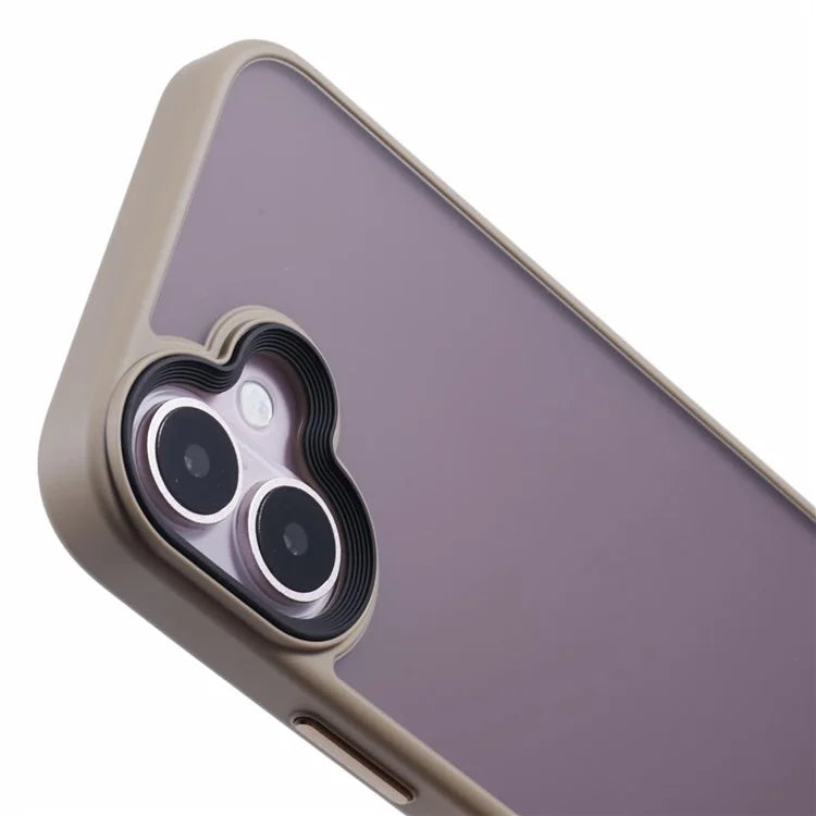 For iPhone 16 Plus Case Matte Finish PC+TPU Phone Cover Skin-Touch