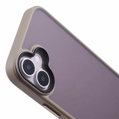 For iPhone 16 Plus Case Matte Finish PC+TPU Phone Cover Skin-Touch