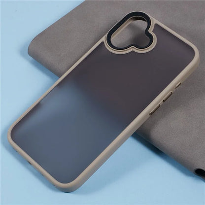 For iPhone 16 Plus Case Matte Finish PC+TPU Phone Cover Skin-Touch