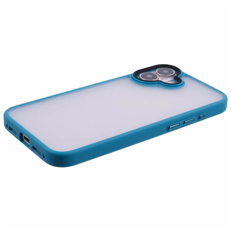 For iPhone 16 Plus Case Matte Finish PC+TPU Phone Cover Skin-Touch