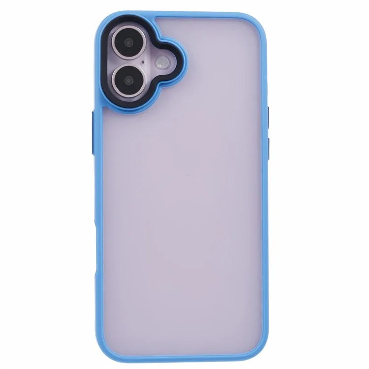 For iPhone 16 Plus Case Matte Finish PC+TPU Phone Cover Skin-Touch