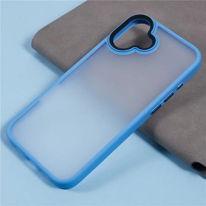 For iPhone 16 Plus Case Matte Finish PC+TPU Phone Cover Skin-Touch