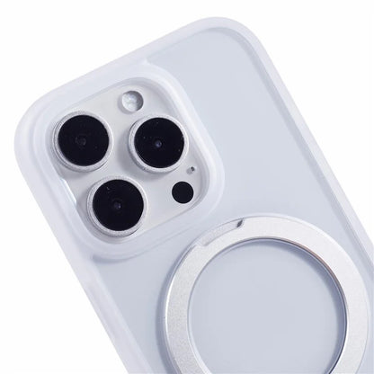 For iPhone 16 Pro Max Case Shockproof PC+TPU Phone Cover Invisible Ring Kickstand