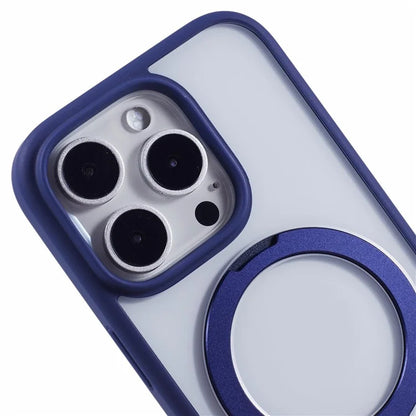For iPhone 16 Pro Max Case Shockproof PC+TPU Phone Cover Invisible Ring Kickstand