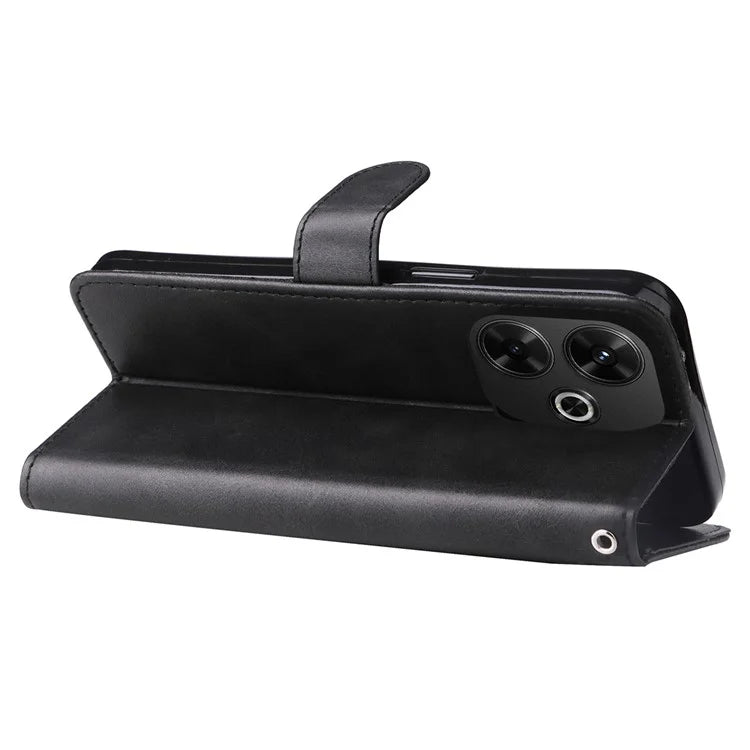 For Xiaomi Redmi 13 5G / 13 4G / Redmi Note 13R 5G / Poco M6 4G Leather Phone Case with Zipper Pocket