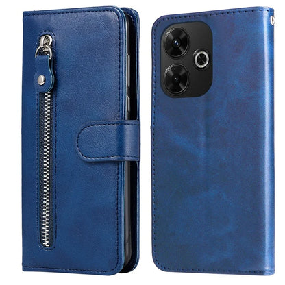 For Xiaomi Redmi 13 5G / 13 4G / Redmi Note 13R 5G / Poco M6 4G Leather Phone Case with Zipper Pocket