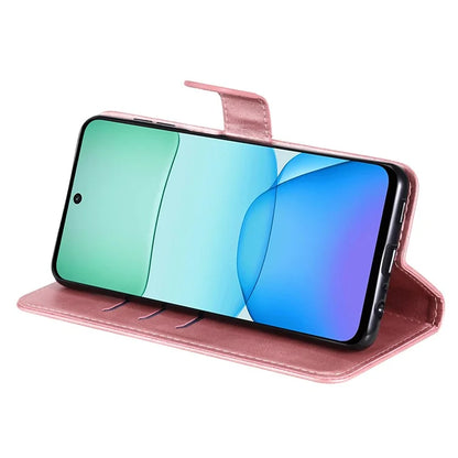 For Xiaomi Redmi 13 5G / 13 4G / Redmi Note 13R 5G / Poco M6 4G Leather Phone Case with Zipper Pocket